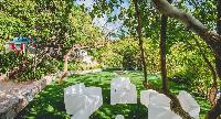 nice lawn of Saint Barth Villa Cumulus luxury holiday home, vacation rental