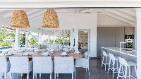 beautiful dining room of Saint Barth Villa Avalon luxury holiday home, vacation rental