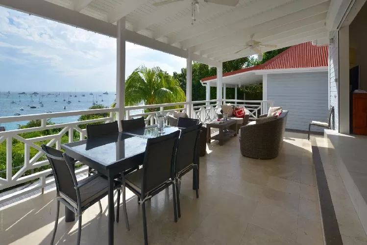 awesome sea view from Saint Barth Villa Habitation Saint Louis luxury holiday home, vacation rental