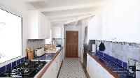 cool modern kitchen of Saint Barth Villa Sand Castle luxury holiday home, vacation rental