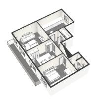 detailed plan 2 of Saint Germain des pres - Abbé Grégoire luxury apartment