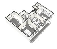 detailed plan 2 of Saint Germain des pres - Abbé Grégoire luxury apartment