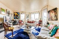 impressive sitting area in Paris - Rue du Banquier Penthouse luxury apartment