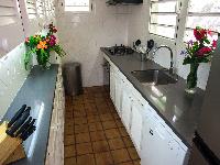 modern kitchen of Saint Barth Villa Alizée D'Eden luxury holiday home, vacation rental