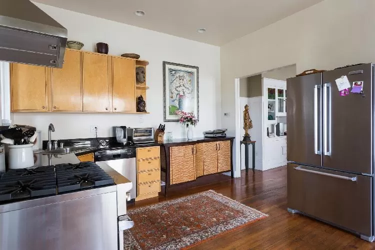 modern kitchen appliances in San Francisco Golden Gate Park Retreat luxury vacation rental
