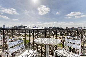 cool roof terrace of Champs Elysées - Matignon Penthouse luxury apartment