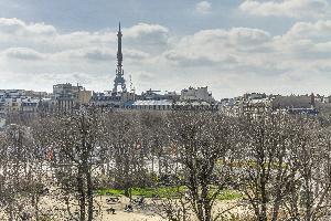 view of Eiffel Tower from Champs Elysées - Matignon Penthouse luxury apartment