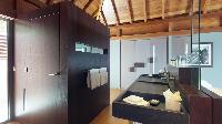 swanky bathroom in Saint Barth Villa Joy luxury holiday home, vacation rental