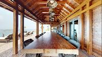 cool dining area in Saint Barth Villa Joy luxury holiday home, vacation rental