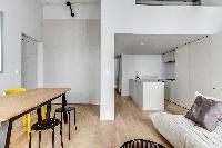 cool open-plan living room of Marais - Turenne 1 bedroom luxury apartment