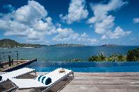 splendid sea view from Saint Barth Villa Pointe Milou luxury holiday home, vacation rental