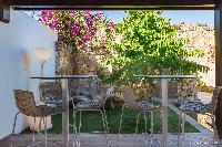 cool patio of Saint Barth Villa Acamar luxury holiday home, vacation rental