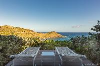 cool terrace of Saint Barth Villa Acamar luxury holiday home, vacation rental