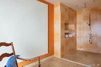 refreshing rain shower in Saint Barth Villa Acamar luxury holiday home, vacation rental