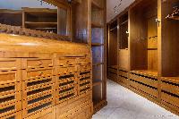 nice walk-in closet in Saint Barth Villa Acamar luxury holiday home, vacation rental