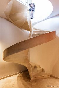incredible staircase of Saint Barth Villa Acamar luxury holiday home, vacation rental
