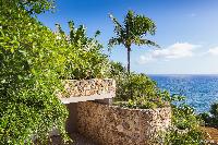 beautiful garden of Saint Barth Villa Acamar luxury holiday home, vacation rental