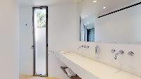 neat and trim lavatory in Saint Barth Villa Romane luxury holiday home, vacation rental