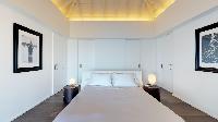 fresh bedroom linens in Saint Barth Villa Romane luxury holiday home, vacation rental