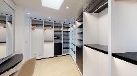 cool walk-in closet in Saint Barth Villa Romane luxury holiday home, vacation rental