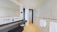 sleek bathroom in Saint Barth Villa Romane luxury holiday home, vacation rental