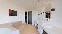 swanky bathroom in Saint Barth Villa Romane luxury holiday home, vacation rental