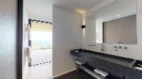 dapper bathroom in Saint Barth Villa Romane luxury holiday home, vacation rental