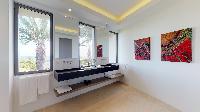 elegant lavatory in Saint Barth Villa Romane luxury holiday home, vacation rental