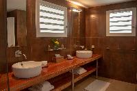 clean bathroom in Saint Barth Villa Tortue luxury holiday home, vacation rental