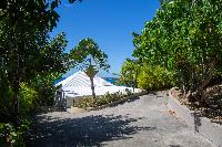 lovely garden of Saint Barth Villa Tortue luxury holiday home, vacation rental