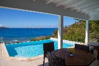 cool balcony of Saint Barth Villa Tortue luxury holiday home, vacation rental