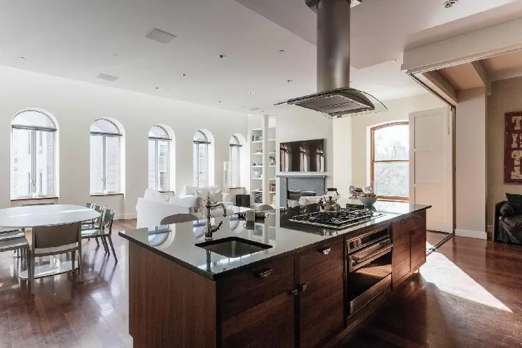 incredible kitchen of New York Greenwich Village Terrace II luxury apartment