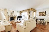 charming living room of Trocadéro - Poincaré 3 Bedrooms I luxury apartment