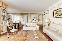 delightful sitting area in Trocadéro - Poincaré 3 Bedrooms I luxury apartment