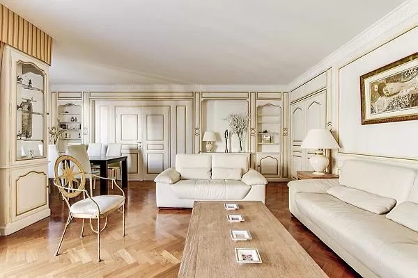 delightful sitting area in Trocadéro - Poincaré 3 Bedrooms I luxury apartment