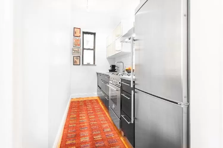 modern kitchen of New York Central Park East luxury apartment