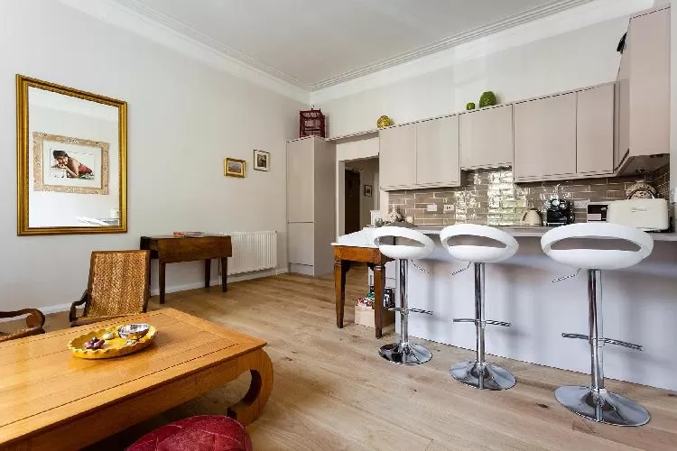 cool dining room of Hampstead - Adamson Road luxury apartment