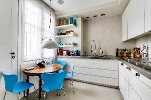 modern kitchen of Ternes luxury apartment, vacation rental