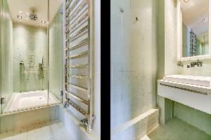 cool rain shower in Ternes luxury apartment, vacation rental