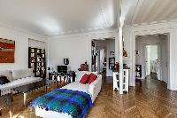 nice herringbone flooring in Saint Germain des Prés - Bonaparte luxury apartment