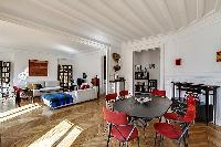 awesome living room of Saint Germain des Prés - Bonaparte luxury apartment