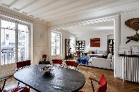 cool dining room of Saint Germain des Prés - Bonaparte luxury apartment