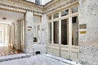 entrance and hallway in a 3-bedroom Paris luxury apartment