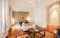 awesome open plan living room of Victor Hugo IV luxury apartment