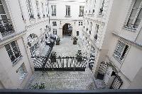 courtyard view in a 2-bedroom Paris luxury apartment