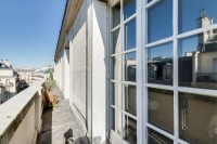 stunning view from a balcony of a 2-bedroom apartment in Paris