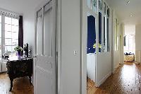 hallway in a 3-bedroom Paris luxury apartment
