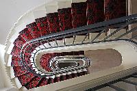 spiral stairs in Paris luxury apartment