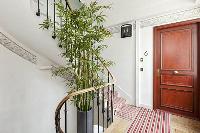 stairs and entrance to the studio apartment in Paris