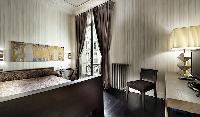 awesome bedroom with a view at Trocadero - Luxury Poincaré luxury apartment